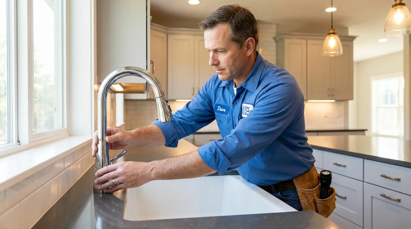 Kitchen faucet installation by Johns Plumbing LLC in Idaho City