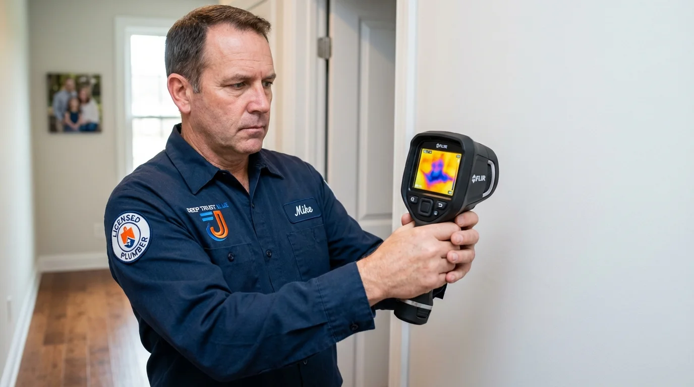 Thermal imaging leak detection by Johns Plumbing LLC in Idaho City