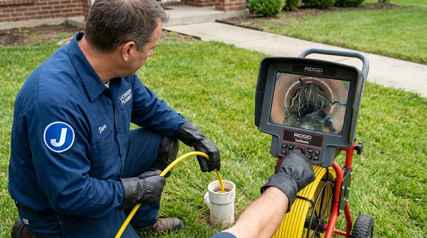 Sewer camera inspection being performed by Johns Plumbing LLC in Idaho City